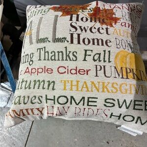 Autumn Themed Decorative Pillow